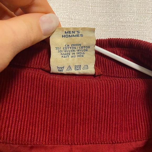 725 Red Corduroy Jacket - Picture 4 of 7